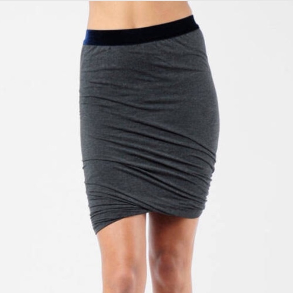 gray twist T by Alexander Wang skirt large